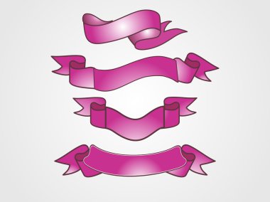 Set of ribbons clipart