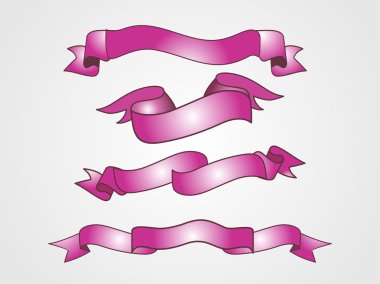 Set of ribbons clipart