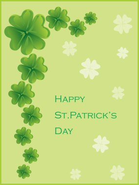 Card for st. patrick's day clipart