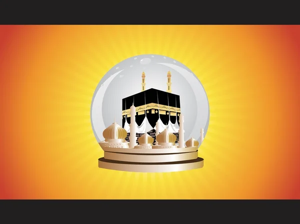 Illustration der Kaaba in Mekka — Stockvektor
