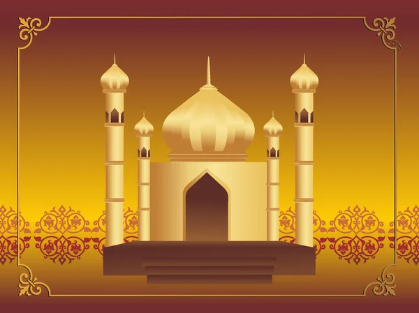 Иллюстрация мечети — стоковый вектор