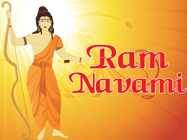Ramnavami için kutsal arka plan — Stok Vektör