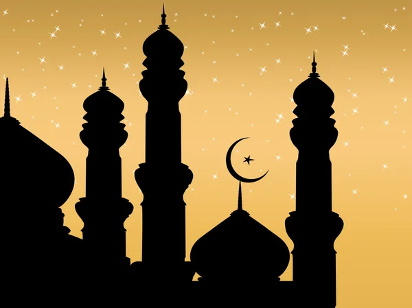 Ramadán pozadí na plochu — Stockový vektor