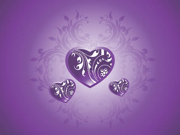 Illustration de fond floral violet — Image vectorielle