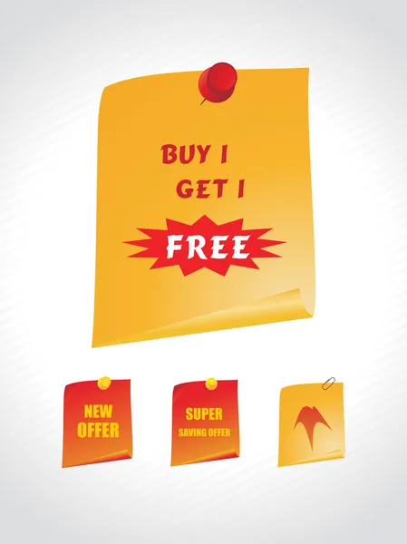 Affiche pour acheter et obtenir gratuitement — Image vectorielle