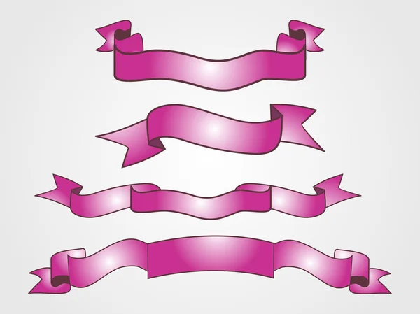 Set of ribbons — Stock Vector