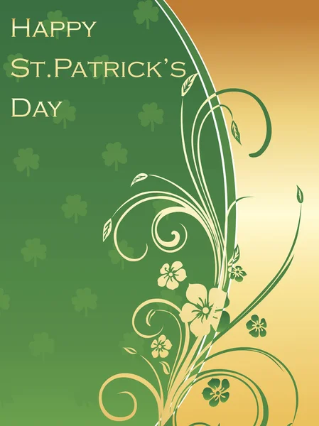 Karte für St. Patrick 's Day — Stockvektor