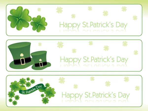 St. parick's day banner 17 march — Stock Vector