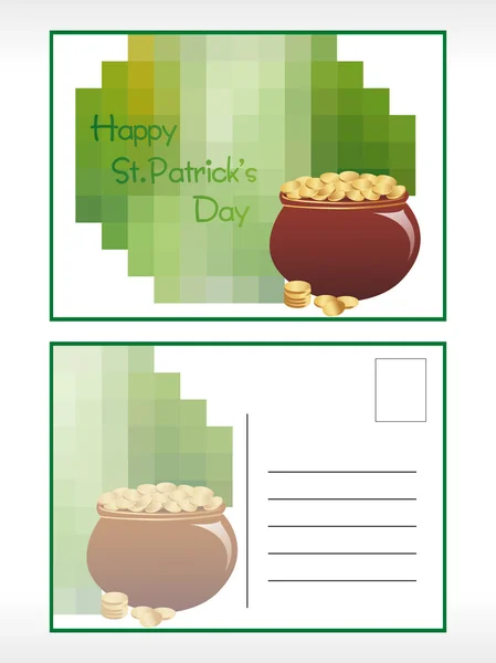 St. Patrick je den pohlednice — Stockový vektor