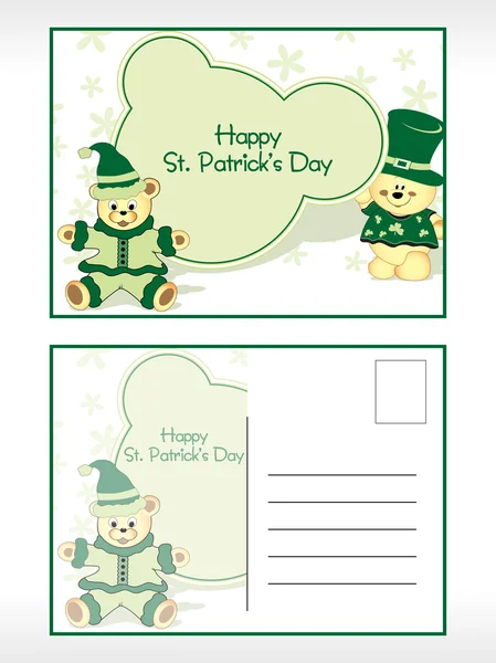 Cartes postales de la Saint-Patrick — Image vectorielle