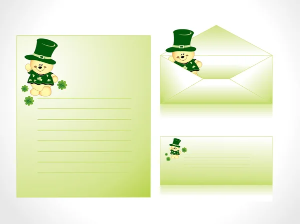 Patrick's day brevpapper — Stock vektor