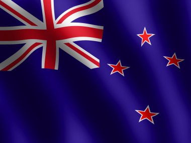 parlak Yeni Zelanda bayrağı