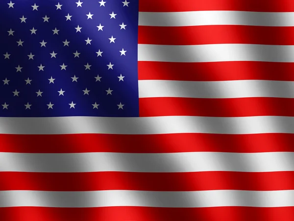 Λαμπερό αμερικανική σημαία — Φωτογραφία Αρχείου