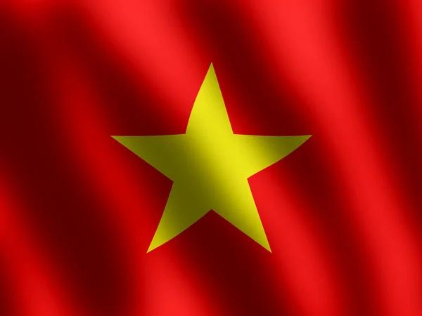 Patriottische vlag van vietnam, banner — Stockfoto