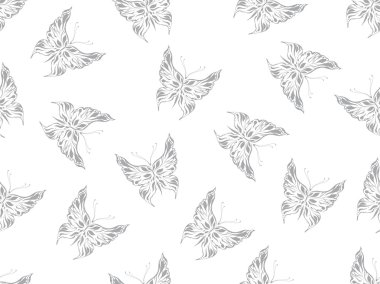 Vector butterfly wallpaper clipart