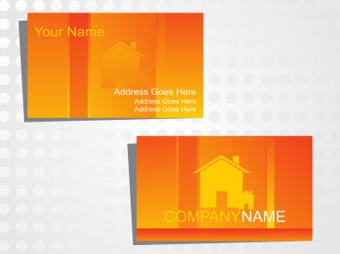 Real state business card clipart