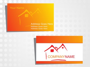 Real state business card with logo_18 clipart