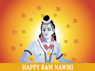 Rays and om with lord rama clipart