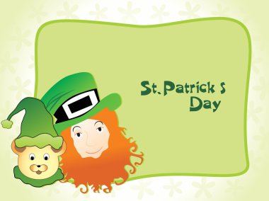 Llustration St patrick's day için