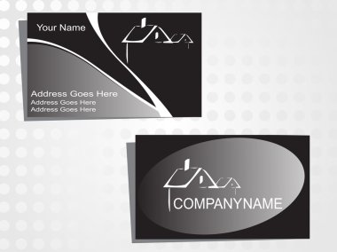 Real state business card clipart