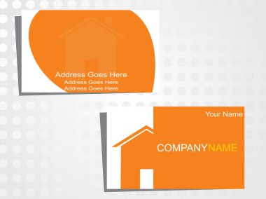 Real state business card clipart