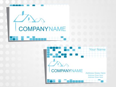 Real state business card clipart