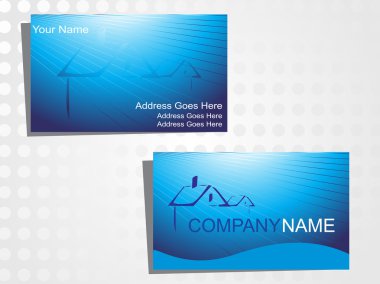 Real state business card clipart