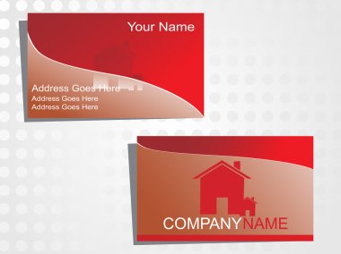 Real state business card clipart