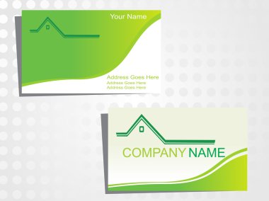 Real state business card clipart