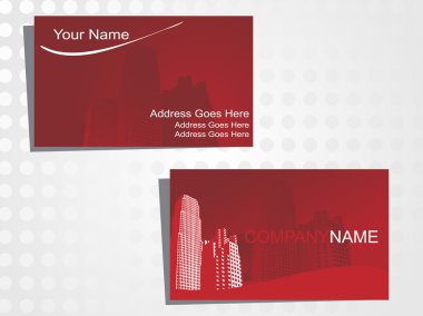 Real state business card clipart