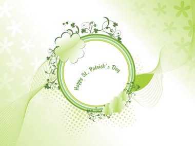 Background with decorated frame clipart