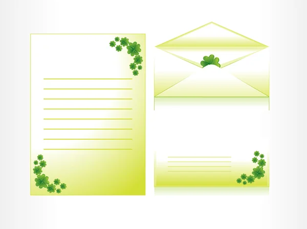 Abstrakt brevpapper, vykort — Stock vektor