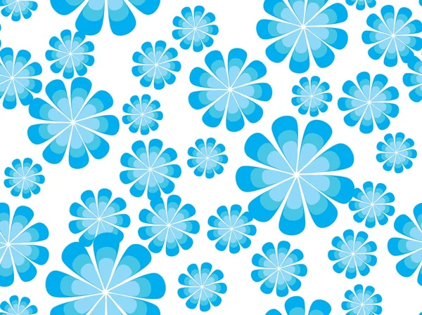 Arka plan mavi çiçek ile — Stok Vektör
