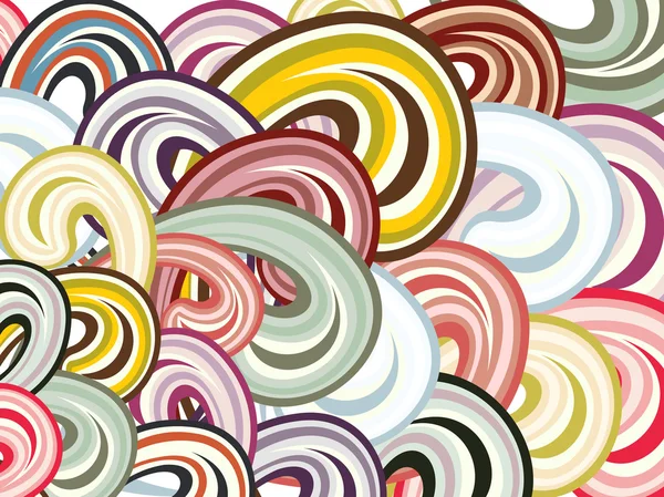 Wallpaer de padrão espiral colorido —  Vetores de Stock