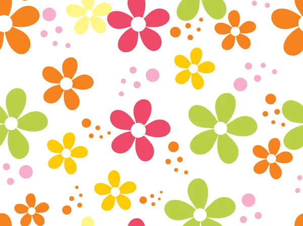 Achtergrond met kleurrijke blossoms — Stockvector
