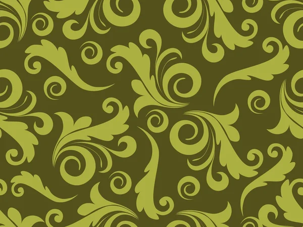 Фон с зелеными цветами — стоковый вектор