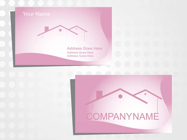 Cartão comercial imobiliário com logo _ 9 —  Vetores de Stock