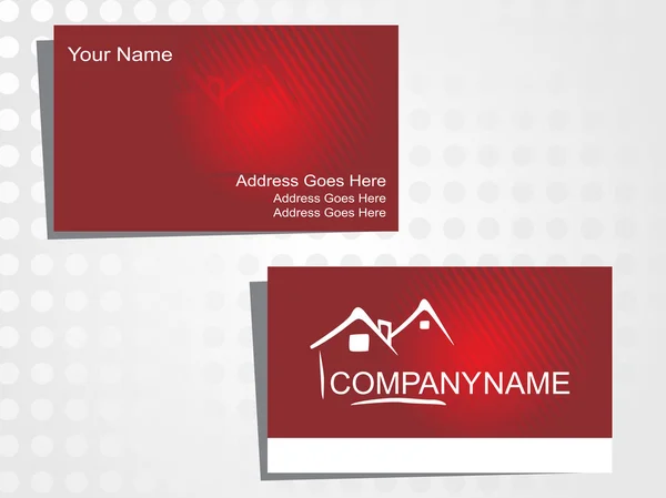 Cartão comercial imobiliário com logo _ 6 —  Vetores de Stock