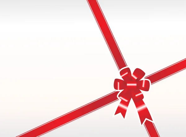 Papier peint arc cadeau rouge — Image vectorielle