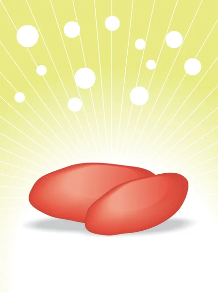 Illustration de pomme de terre rouge — Image vectorielle