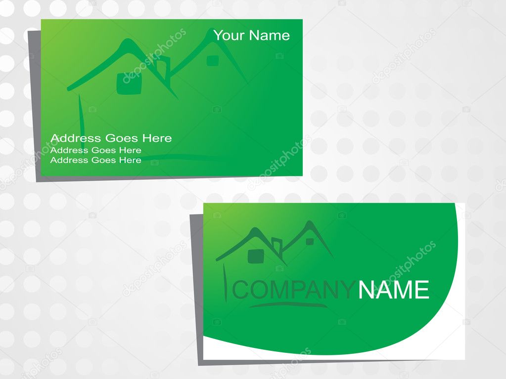 Real state business card with logo_17