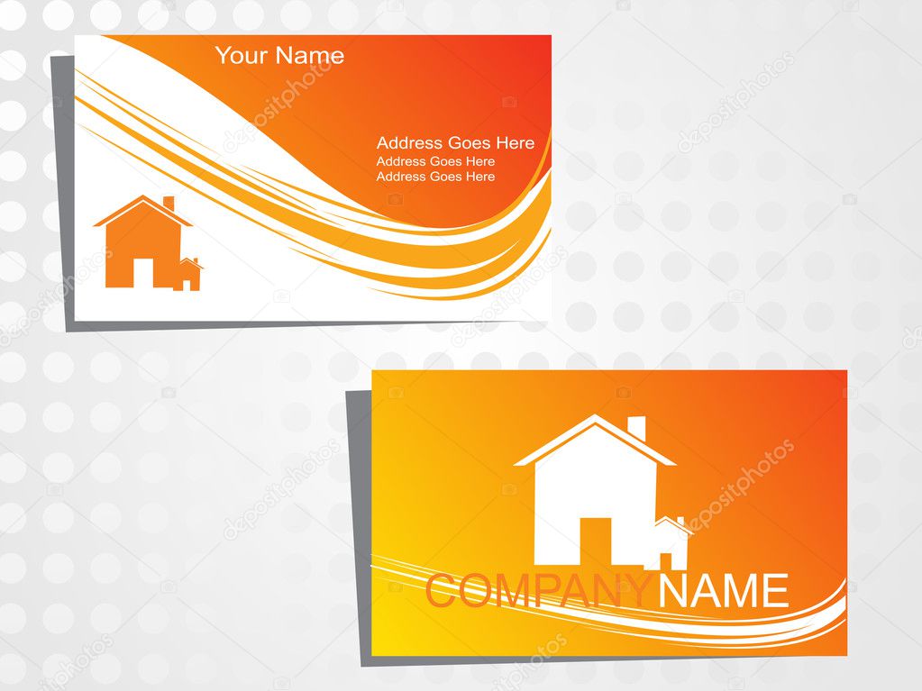Real state business card with logo_8