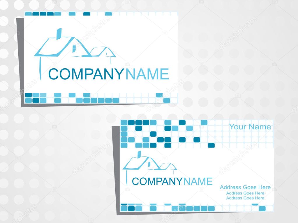 Real state business card with logo_31