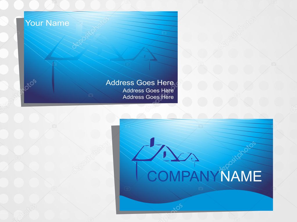 Real state business card with logo_33