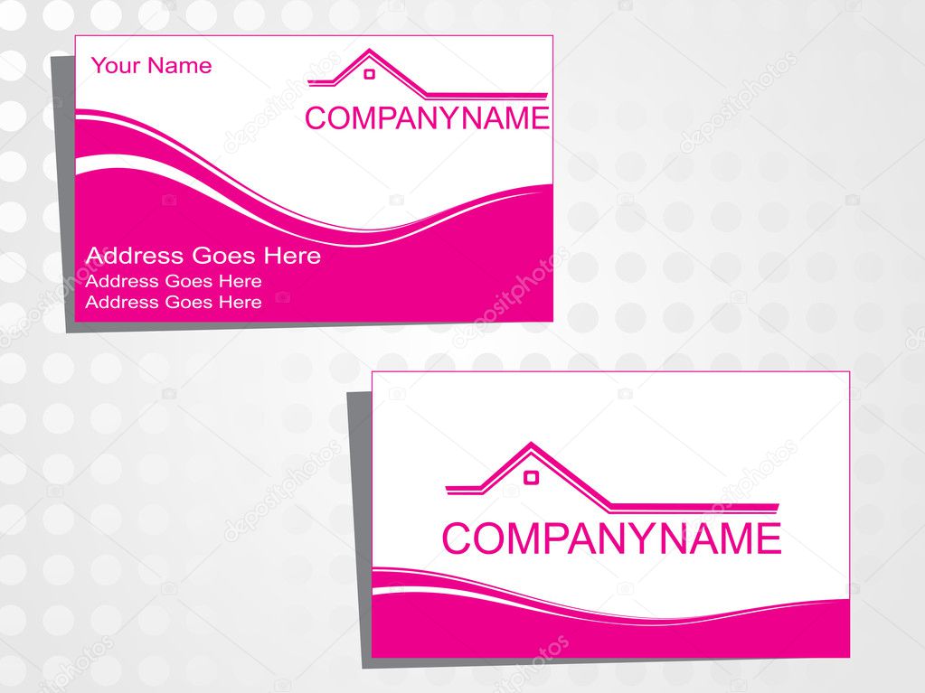 Real state business card with logo_38