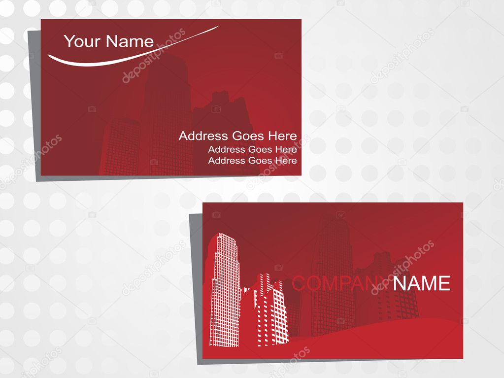 Real state business card with logo_40