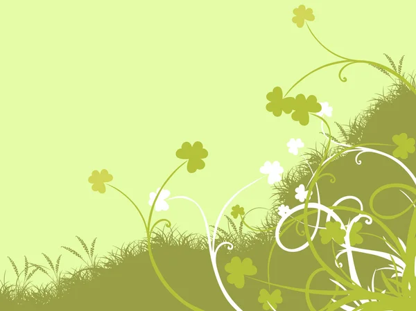 Aziz Patrick günü çiçek arka plan — Stok Vektör