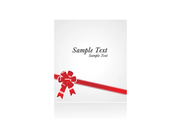 Exemple de texte avec arc rouge — Image vectorielle