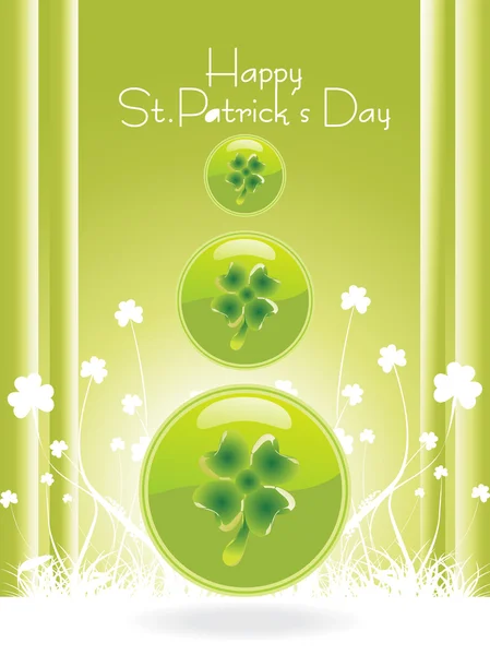 Saint patricks day special with clover — Stock Vector