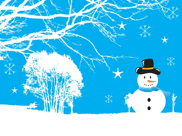 Snowflaks karácsonyi háttér — Stock Vector